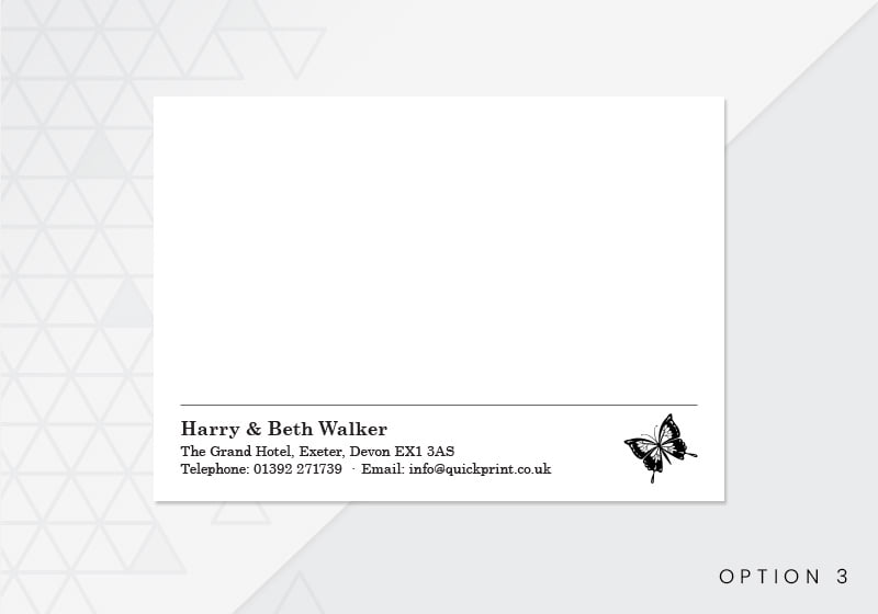 Correspondence cards