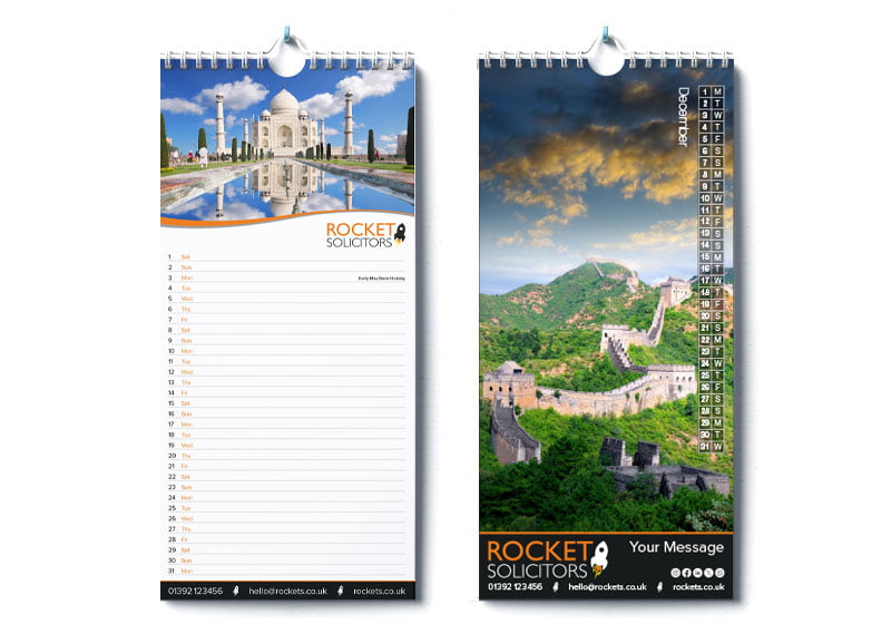 Slim Wall Calendars